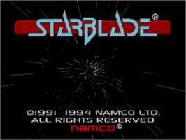 Title screen of Starblade on the Panasonic 3DO.