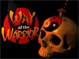 Title screen of Way of the Warrior on the Panasonic 3DO.