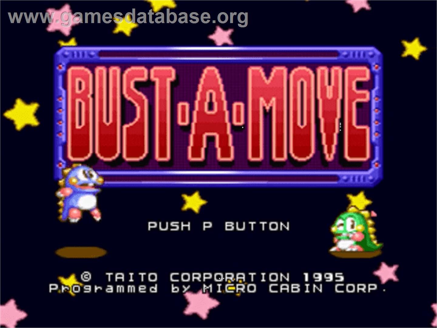 Bust a Move - Panasonic 3DO - Artwork - Title Screen