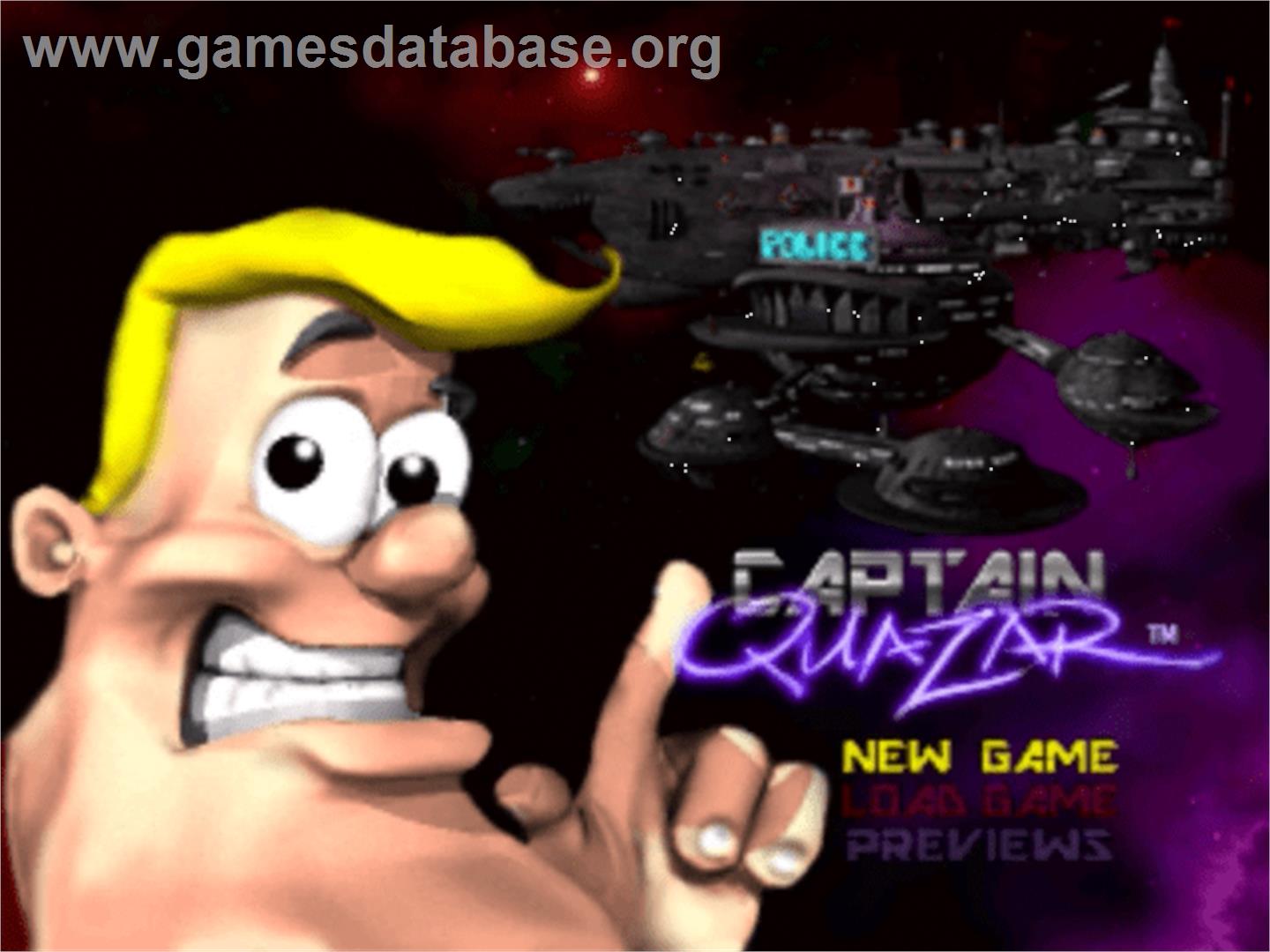 Captain Quazar - Panasonic 3DO - Artwork - Title Screen