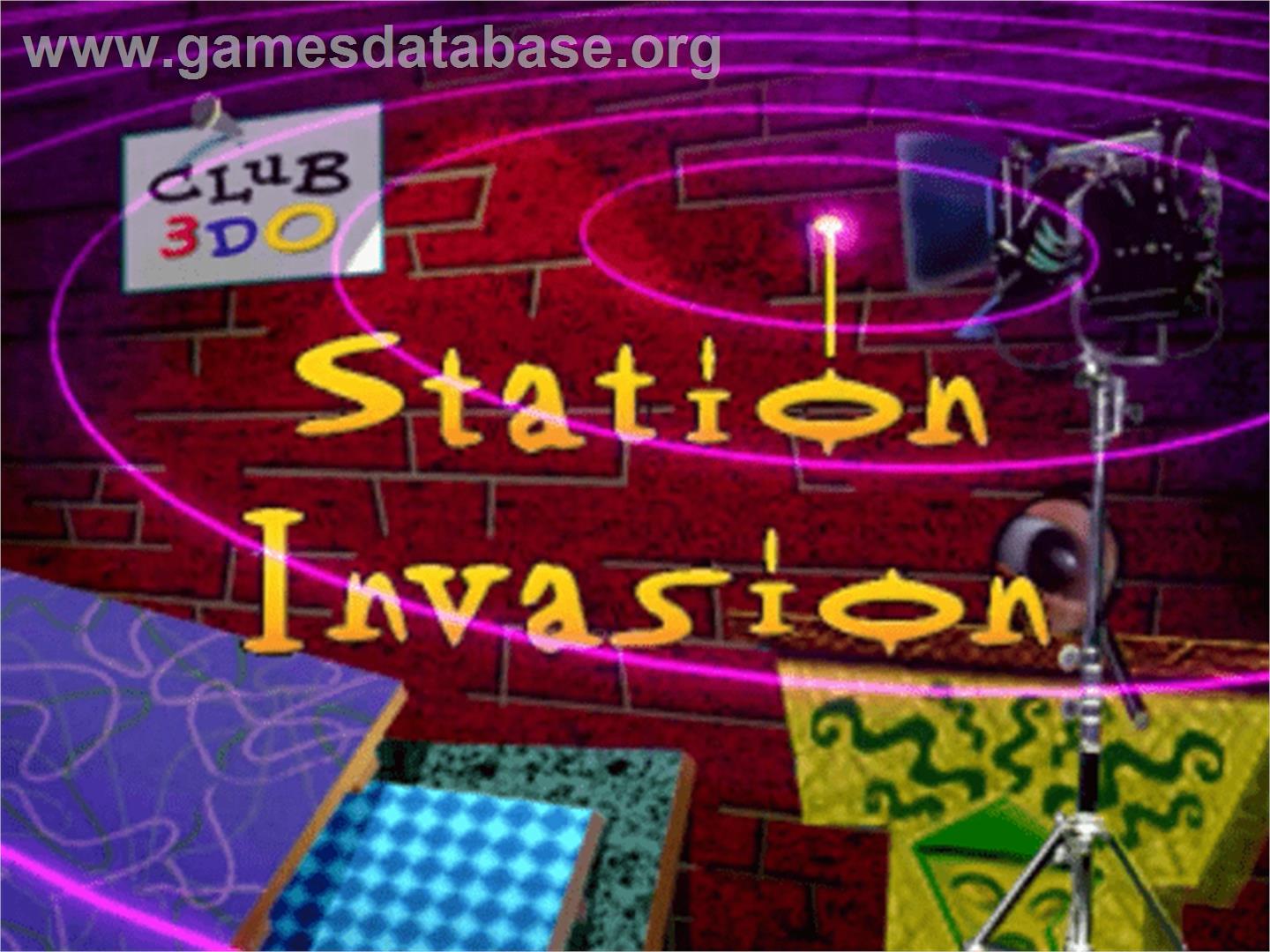 Club 3DO: Station Invasion - Panasonic 3DO - Artwork - Title Screen