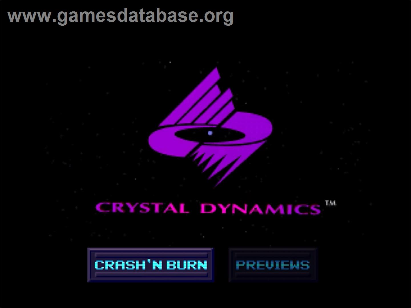 Crash 'n' Burn - Panasonic 3DO - Artwork - Title Screen