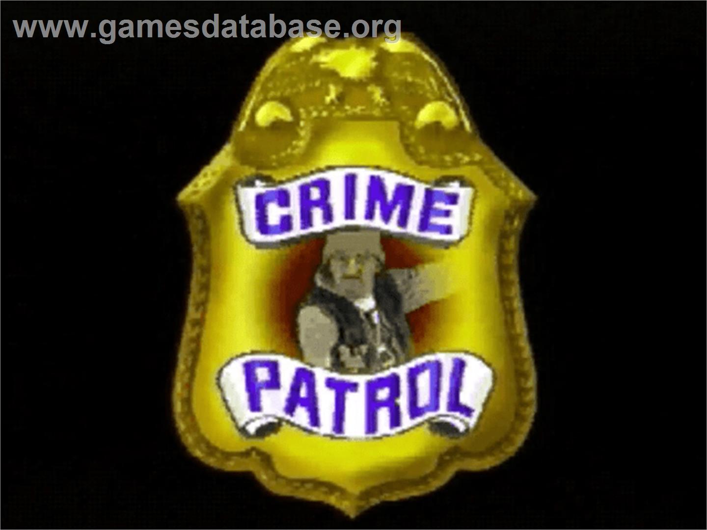 Crime Patrol v1.4 - Panasonic 3DO - Artwork - Title Screen