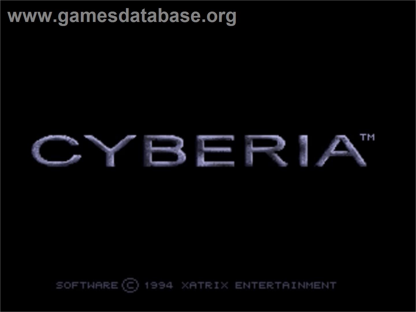 Cyberia - Panasonic 3DO - Artwork - Title Screen
