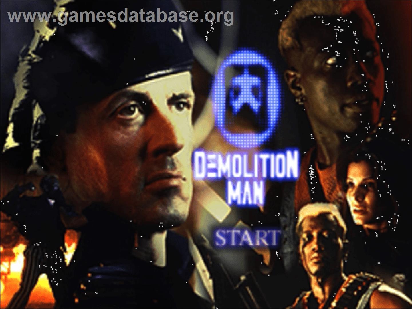 Demolition Man - Panasonic 3DO - Artwork - Title Screen