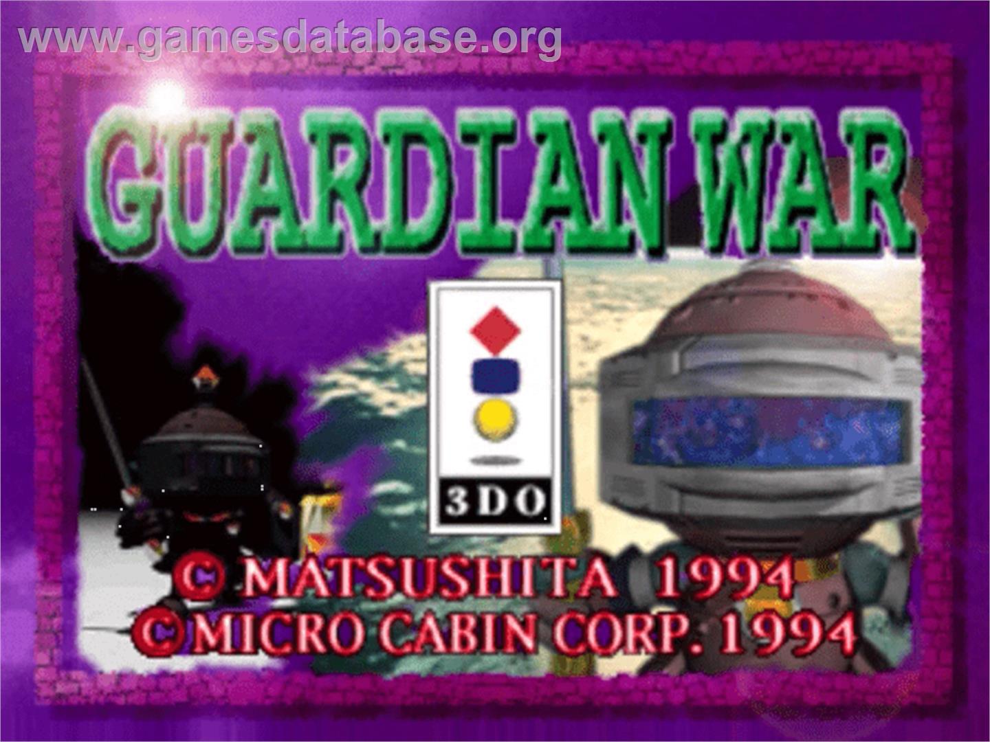 Guardian War - Panasonic 3DO - Artwork - Title Screen