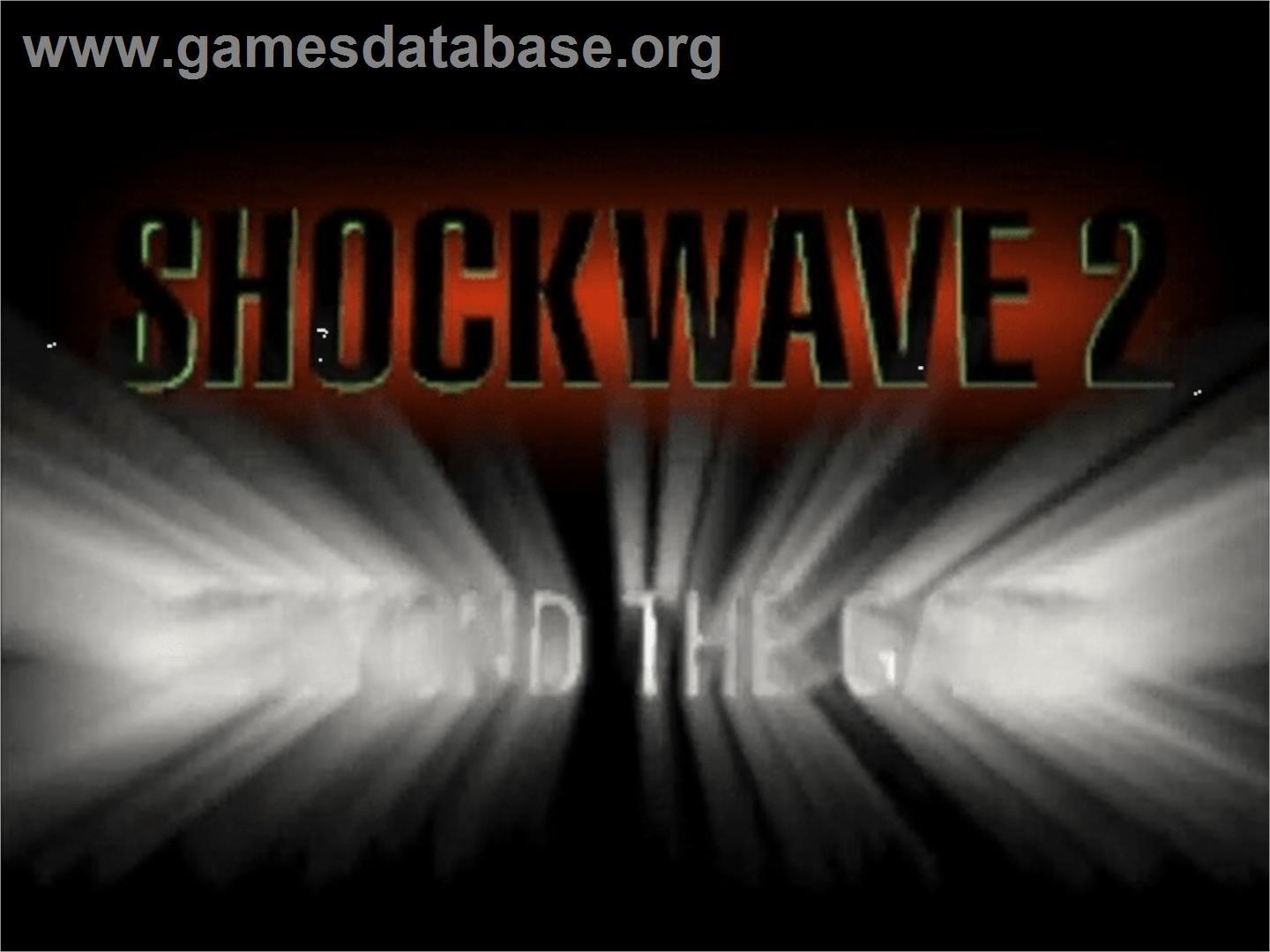 Shock Wave 2: Beyond the Gate - Panasonic 3DO - Artwork - Title Screen