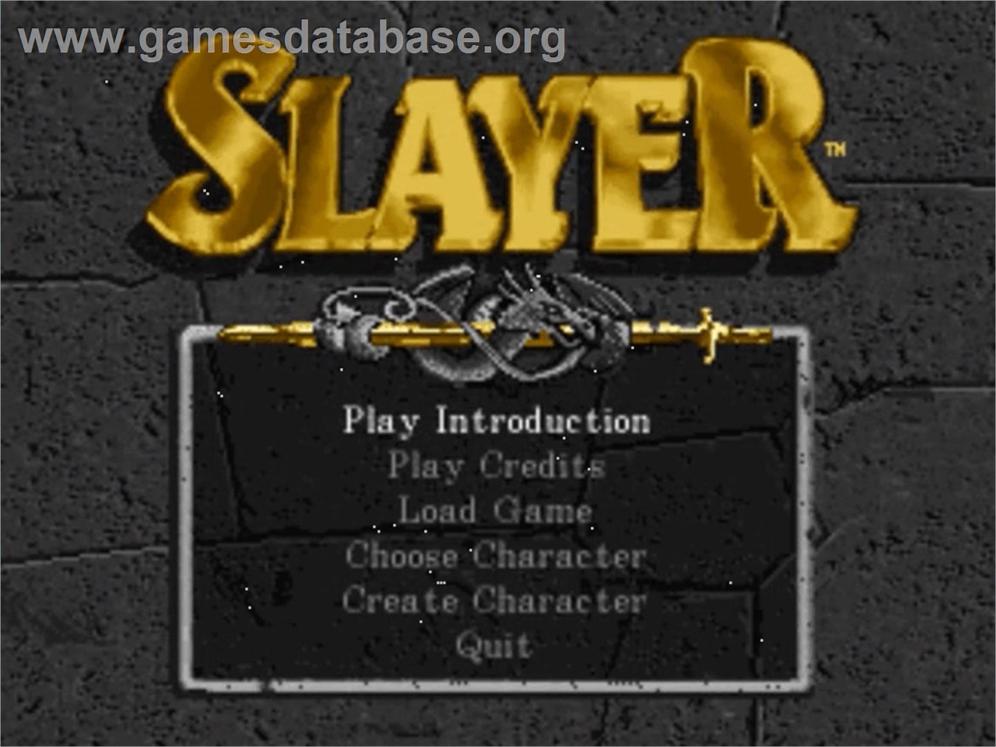 Slayer - Panasonic 3DO - Artwork - Title Screen