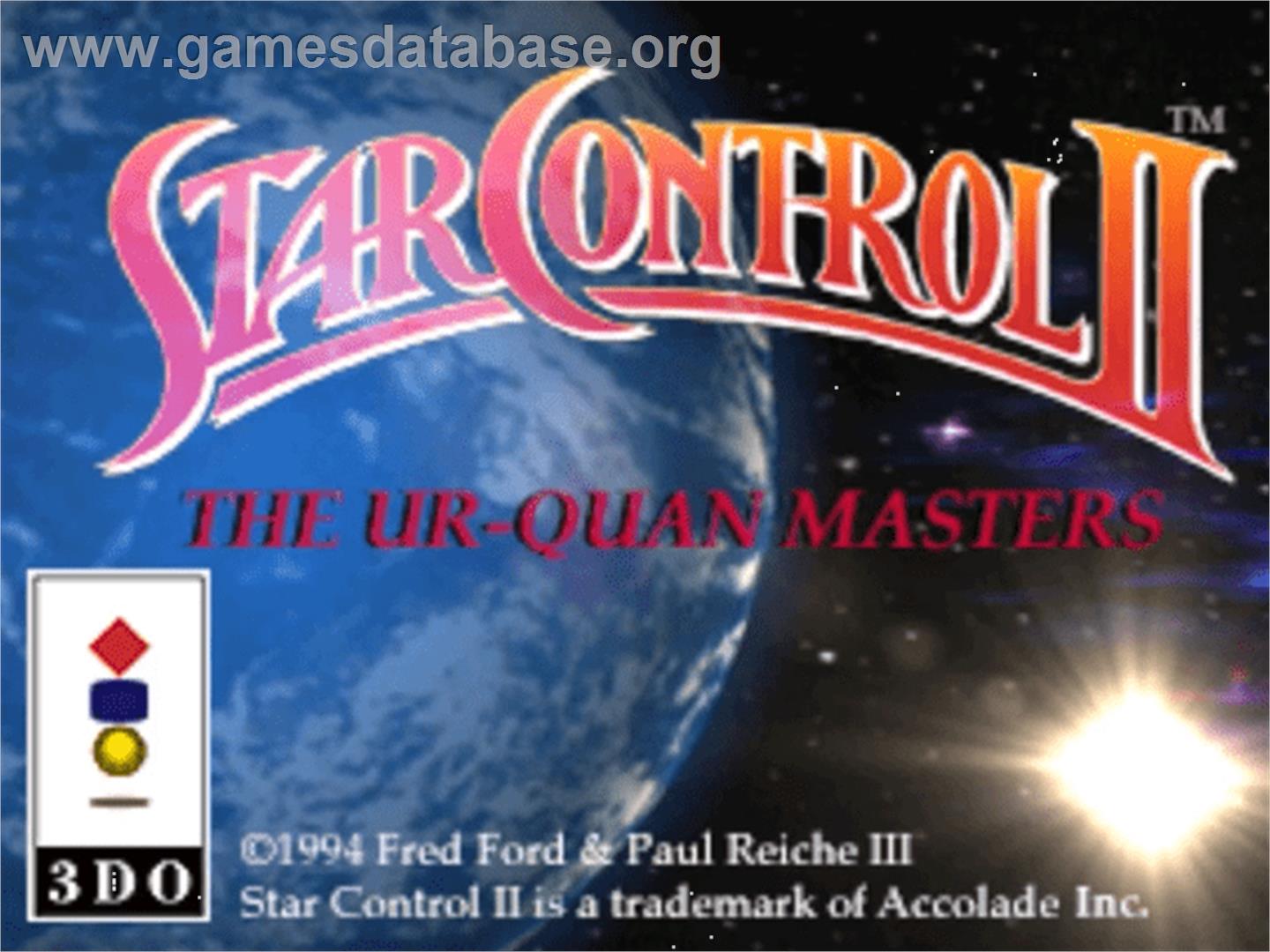 Star Control 2 - Panasonic 3DO - Artwork - Title Screen