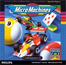 Box cover for Micro Machines on the Philips CD-i.