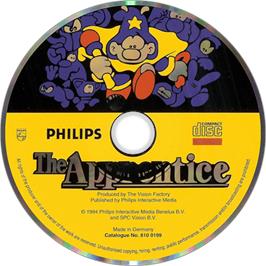 Artwork on the Disc for Apprentice on the Philips CD-i.
