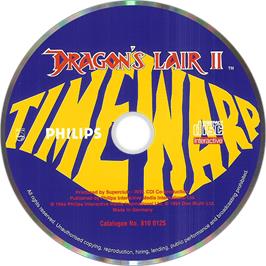 Artwork on the Disc for Dragon's Lair 2 on the Philips CD-i.