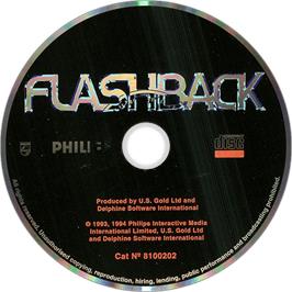 Artwork on the Disc for Flashback on the Philips CD-i.