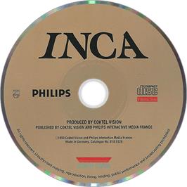 Artwork on the Disc for Inca on the Philips CD-i.