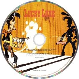 Artwork on the Disc for Lucky Luke: The Video Game on the Philips CD-i.