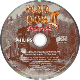 Artwork on the Disc for Mad Dog II: The Lost Gold on the Philips CD-i.
