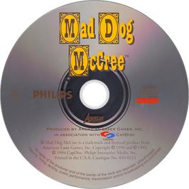 Artwork on the Disc for Mad Dog McCree on the Philips CD-i.