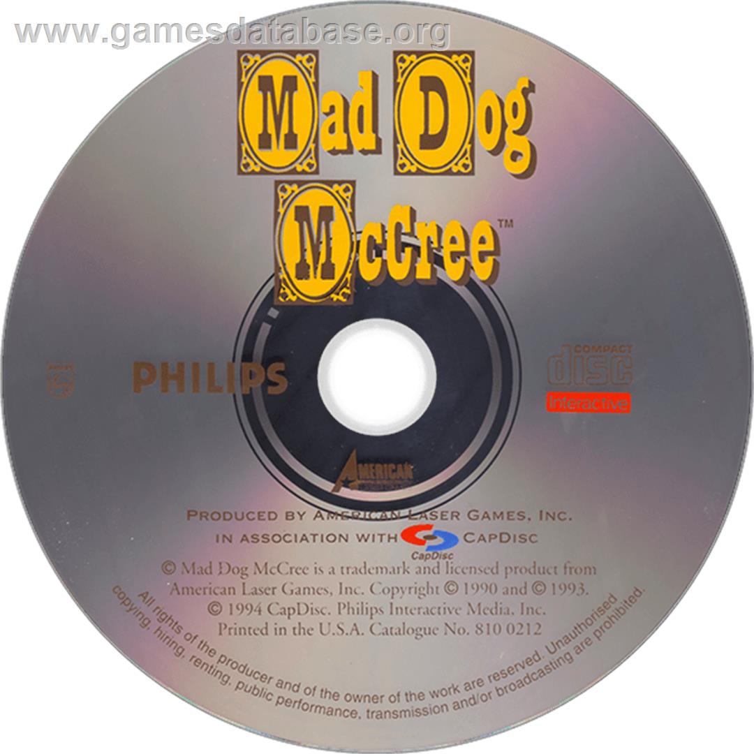 Mad Dog McCree v2.03 board rev. B - Philips CD-i - Artwork - Disc