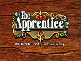 Title screen of Apprentice on the Philips CD-i.