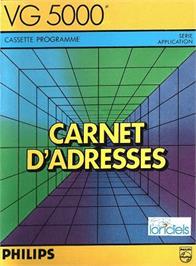 Box cover for Carnet D'Adresses on the Philips VG 5000.