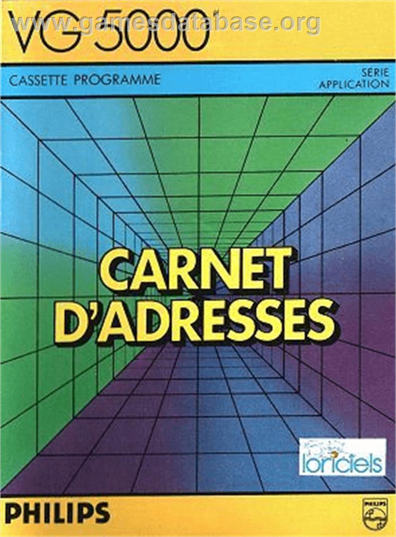 Carnet D'Adresses - Philips VG 5000 - Artwork - Box