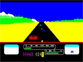 In game image of Us Rallye on the Philips VG 5000.
