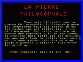 Title screen of Pierre Philosophale, La - Chapter 1 on the Philips VG 5000.