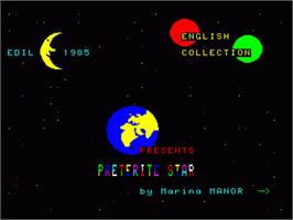 Title screen of Preterite Star on the Philips VG 5000.