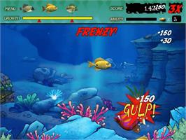 In game image of Feeding Frenzy Deluxe on the PopCap.