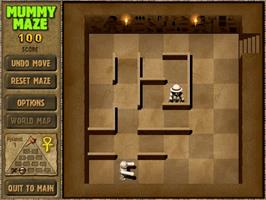 In game image of Mummy Maze Deluxe on the PopCap.