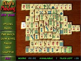 In game image of NingPo MahJong Deluxe on the PopCap.