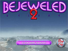 Title screen of Bejeweled 2 Deluxe on the PopCap.