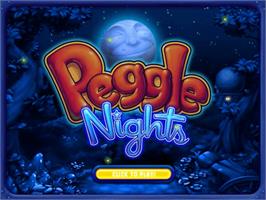 Title screen of Peggle Nights Deluxe on the PopCap.