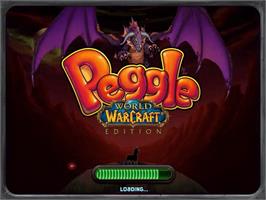 Title screen of Peggle World of Warcraft Edition on the PopCap.