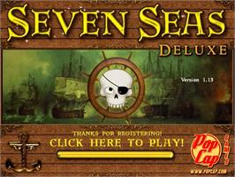 Title screen of Seven Seas Deluxe on the PopCap.