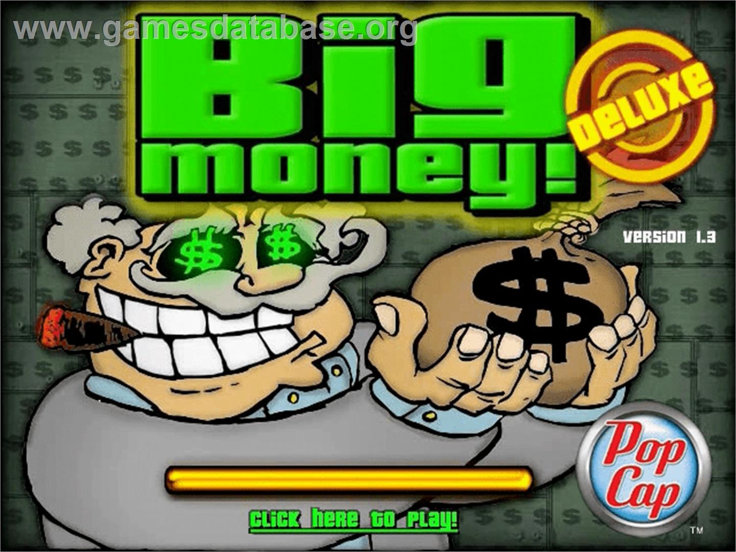 Big Money Deluxe - PopCap - Artwork - Title Screen