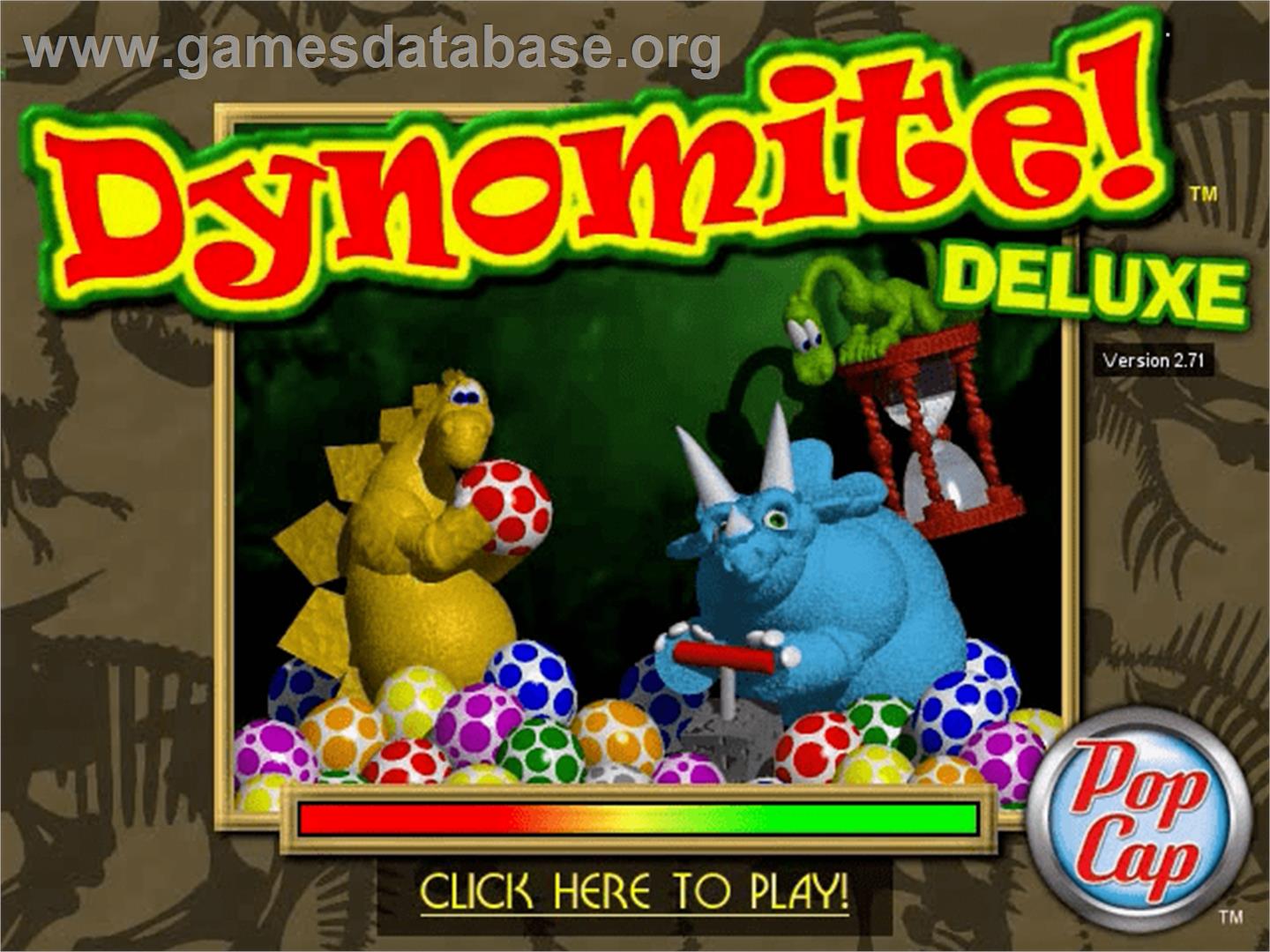 Dynomite Deluxe - PopCap - Artwork - Title Screen