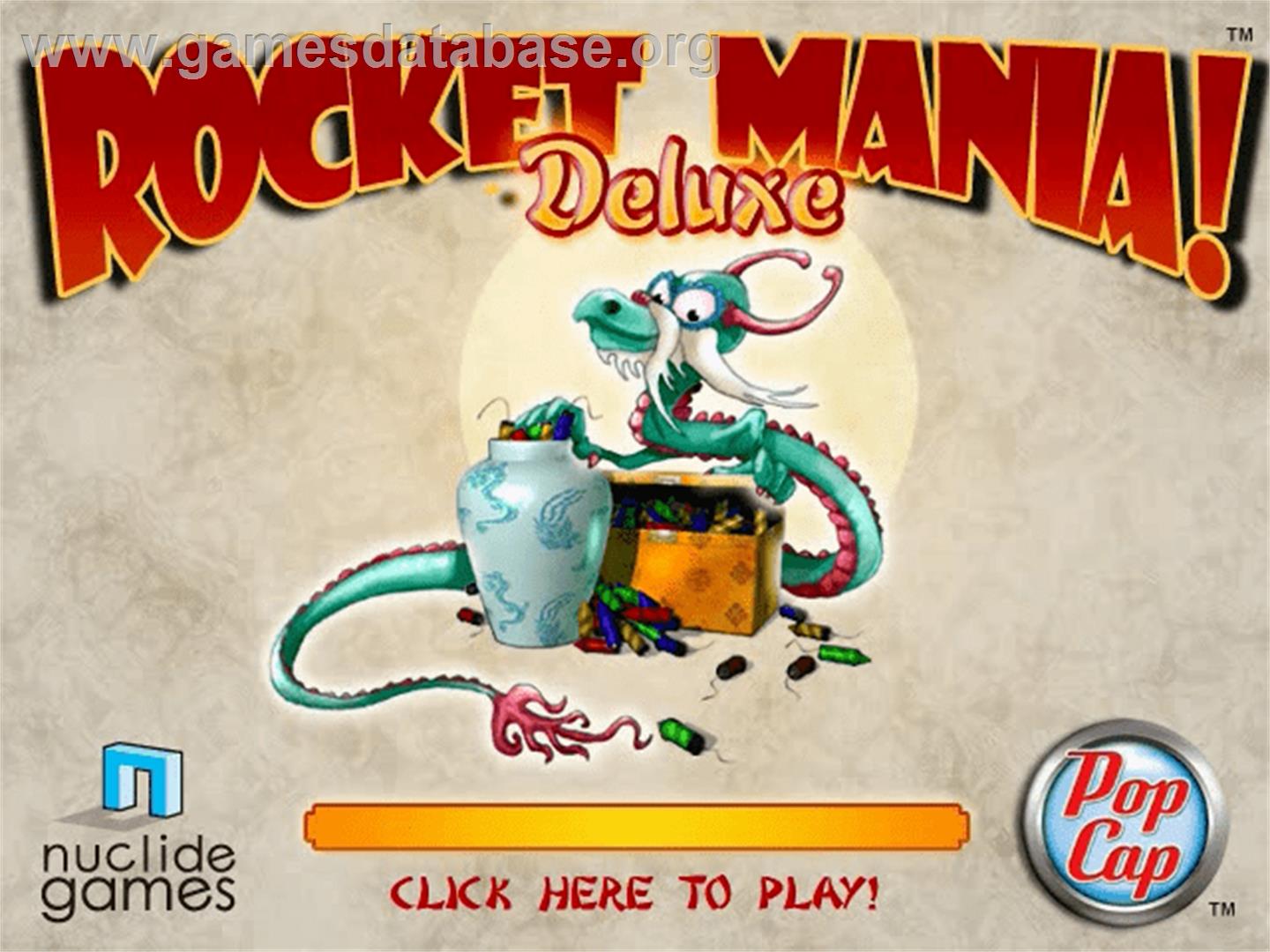 Rocket Mania Deluxe - PopCap - Artwork - Title Screen