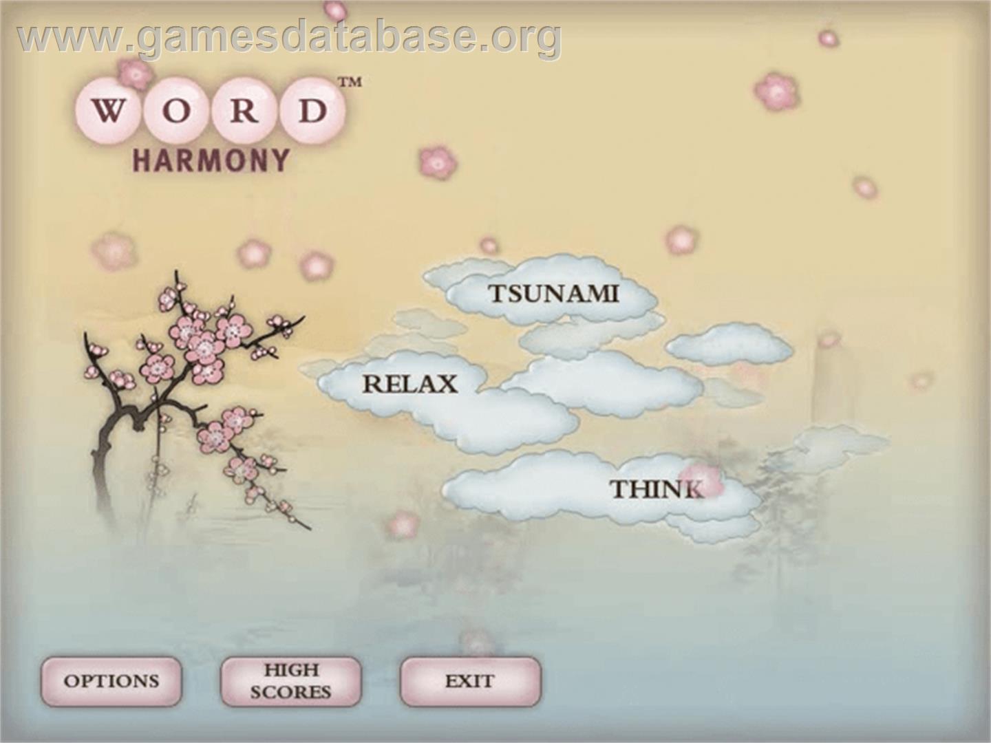 Word Harmony Deluxe - PopCap - Artwork - Title Screen