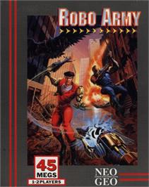 Box cover for Robo Army on the SNK Neo-Geo AES.