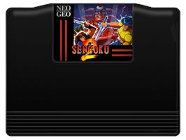 Cartridge artwork for Sengoku 2 on the SNK Neo-Geo AES.