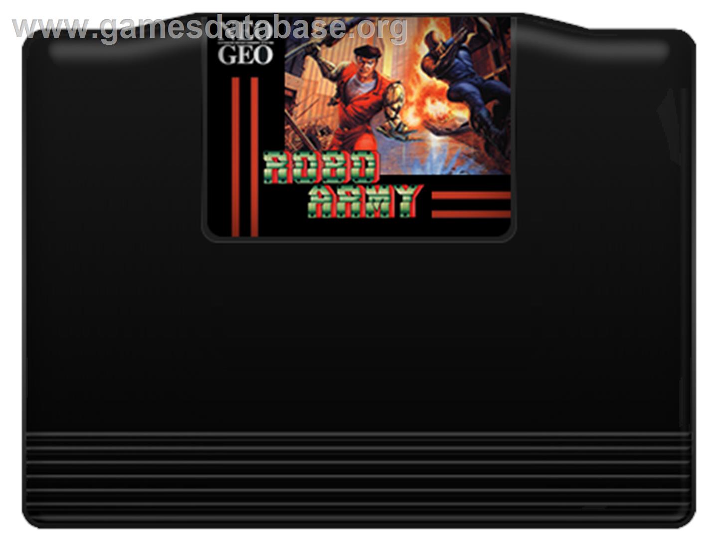 Robo Army - SNK Neo-Geo AES - Artwork - Cartridge