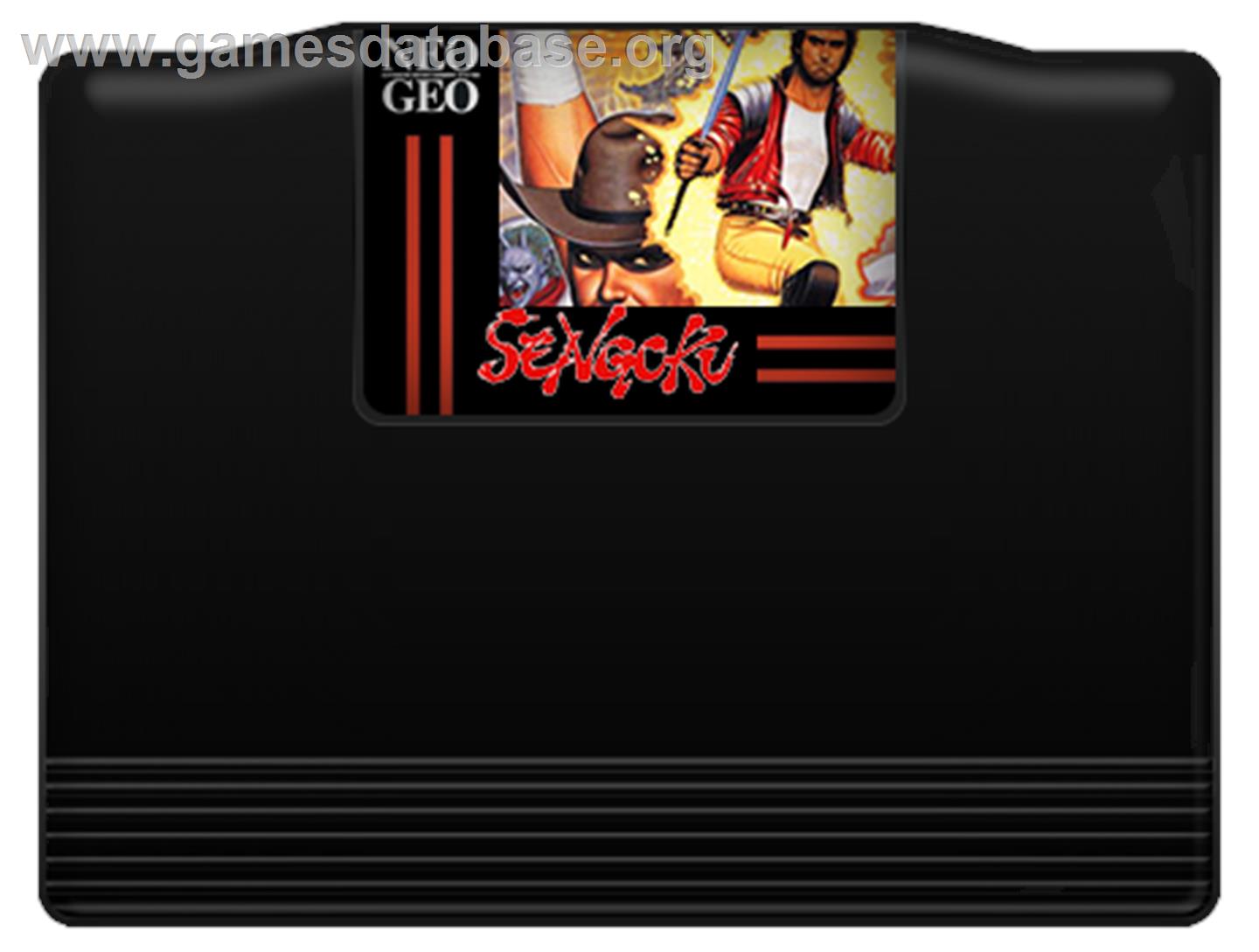 Sengoku - SNK Neo-Geo AES - Artwork - Cartridge