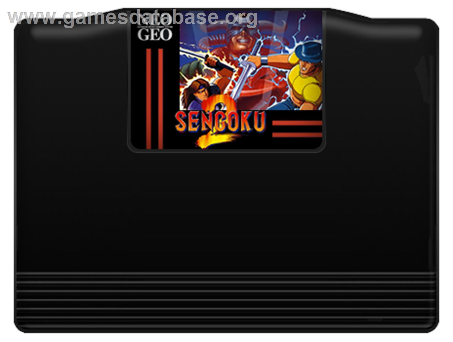 Sengoku 2 - SNK Neo-Geo AES - Artwork - Cartridge