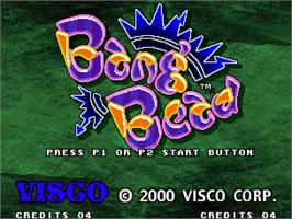 Title screen of Bang Bead on the SNK Neo-Geo AES.