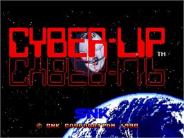 Title screen of Cyber-Lip on the SNK Neo-Geo AES.