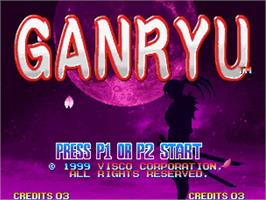 Title screen of Ganryu on the SNK Neo-Geo AES.