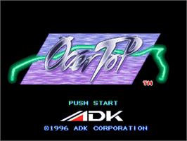 Title screen of Over Top on the SNK Neo-Geo AES.