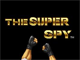 Title screen of The Super Spy on the SNK Neo-Geo AES.