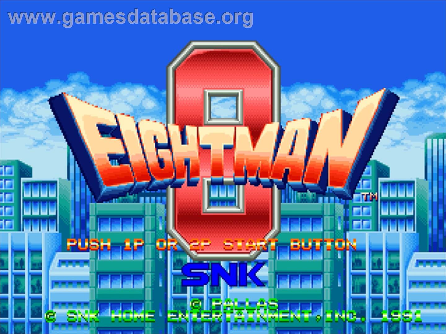 Eight Man - SNK Neo-Geo AES - Artwork - Title Screen
